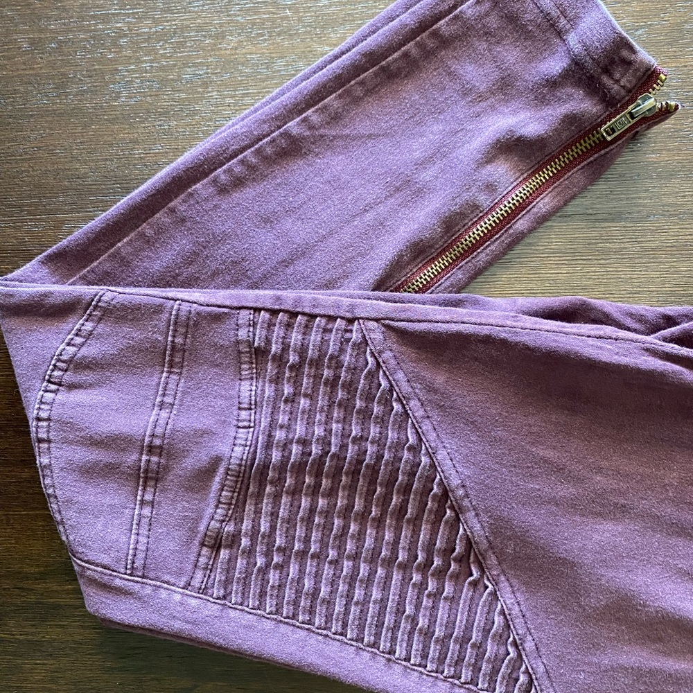 Beulah skinny leg pant, soft purple, Size S